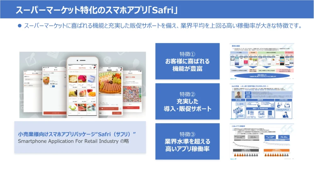 調査で見えたニーズに応える、スーパーマーケット特化型アプリ「Safri」